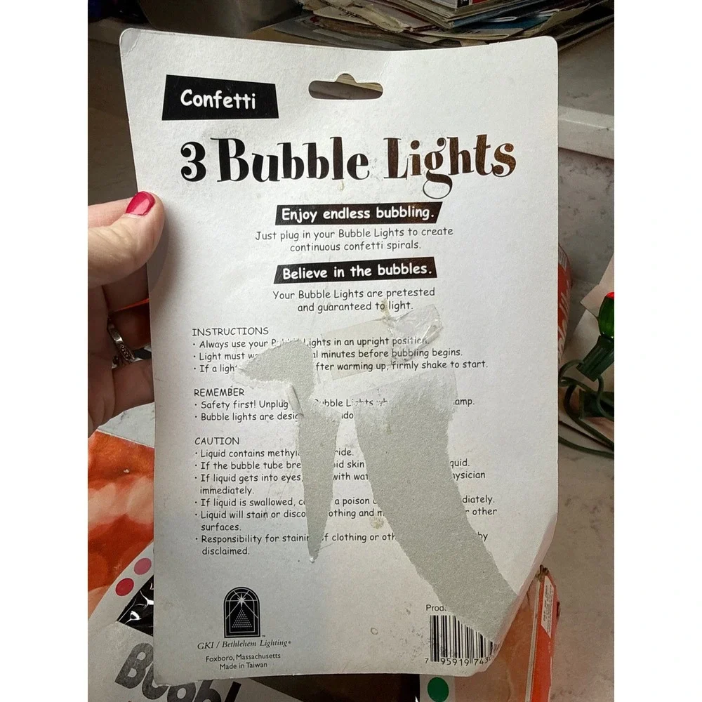 Vintage Noma Bubble Lites 7 Light Sets and‎ GKI Bethlehem 3 Pack Replacement